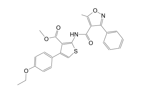 methyl 4-(4-ethoxyphenyl)-2-{[(5-methyl-3-phenyl-4-isoxazolyl)carbonyl]amino}-3-thiophenecarboxylate