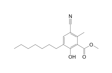 Methyl 3-Cyano-5-heptyl-6-hydroxy-2-methylbenzoate