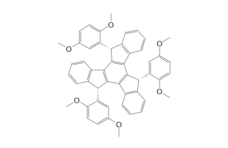 5.alpha.,10.alpha.,15.alpha.-tris(2',5'-Dimethoxyphenyl)-10,15-dihydro-5H-diindeno[1,2-a : 1',2'-c]fluorene