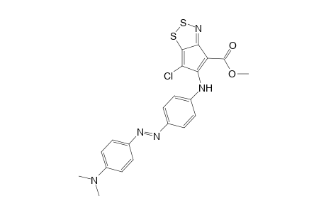 Methyl 5-{4-[4-(dimethylamino)phenylazo]phenylamino}-6-chlorocyclopenta[1,2,3]dithiazole-4-carboxylate