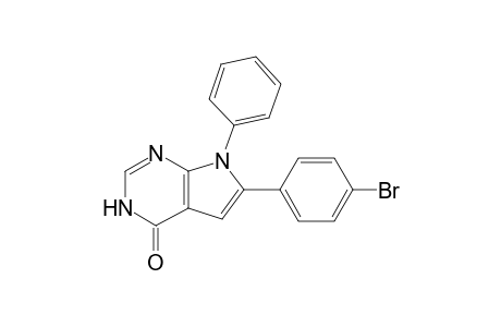6-(4-bromophenyl)-7-phenyl-3,7-dihydro-pyrrolo[2,3-d]pyrimidin-4-one