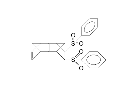 syn-exo, exo-4,5-Bis(phenylsulfonyl)-tetracyclo(6.2.1.1/3,6/.0/2,7/)dodeca-2(7),9-diene