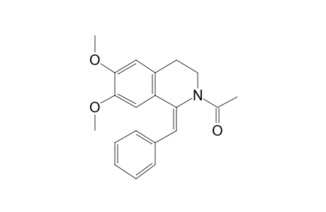 1,2,3,4-Tetrahydroisoquinolin, 2-acetyl-6,7-dimethoxy-1-phenmethylene-