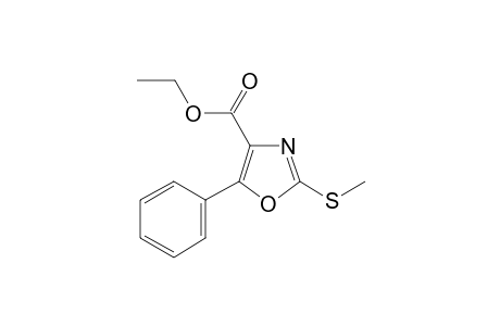 2-(methylthio)-5-phenyl-oxazole-4-carboxylic acid ethyl ester