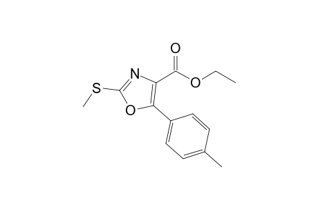 2-(methylthio)-5-(p-tolyl)oxazole-4-carboxylic acid ethyl ester