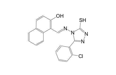 1-((E)-{[3-(2-chlorophenyl)-5-sulfanyl-4H-1,2,4-triazol-4-yl]imino}methyl)-2-naphthol
