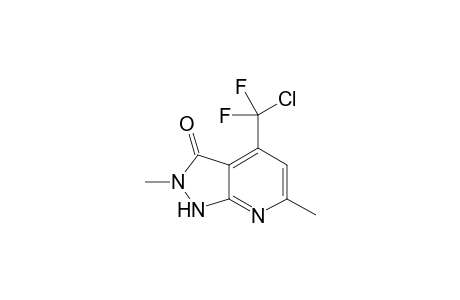 4-(Chlorodifluoromethyl)-2,6-dimethyl-1H-pyrazolo[3,4-b]-pyridin-3(2H)-one