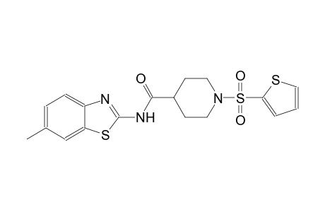 N-(6-methyl-1,3-benzothiazol-2-yl)-1-(2-thienylsulfonyl)-4-piperidinecarboxamide