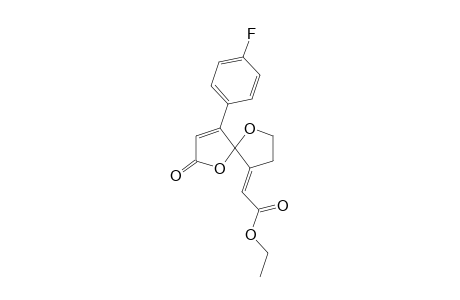 1,6-Dioxa-4-(p-fluorophenyl)-9-(ethoxycarbonylmethylene)spiro[4.4]non-3-en-2-one