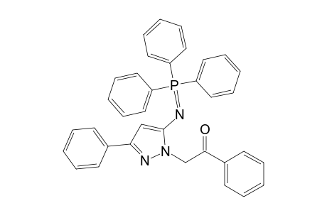 5-[(Triphenylphosphoranylidene)amino]-1-(2'-oxo-2'-phenylethyl)-3-phenylpyrazole
