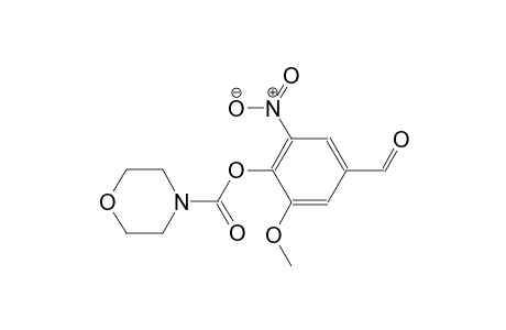 4-morpholinecarboxylic acid, 4-formyl-2-methoxy-6-nitrophenyl ester