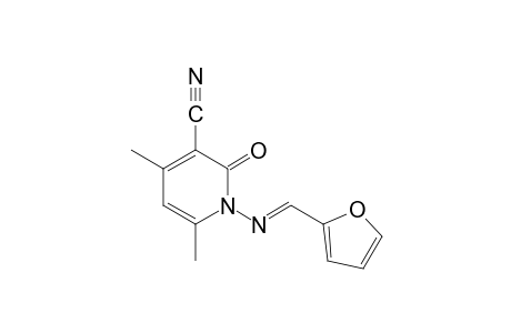 1,2-dihydro-4,6-dimethyl-1-(furfurylideneamino)-2-oxonicotinonitrile