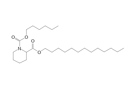 Pipecolic acid, N-hexyloxycarbonyl-, tridecyl ester