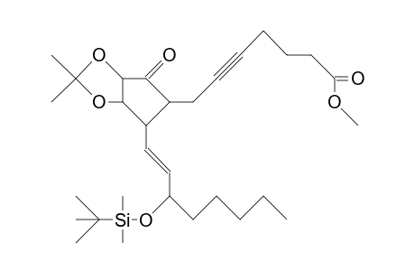 Methyl 7-(6-[3-tbdmso-1(E)-octenyl]-2,2-dimethyl-4-oxo-3ab, 5b,6,6ab-tetrahydro-4H-cyclopenta-1,3-dioxol-5-yl)-5-heptynoa