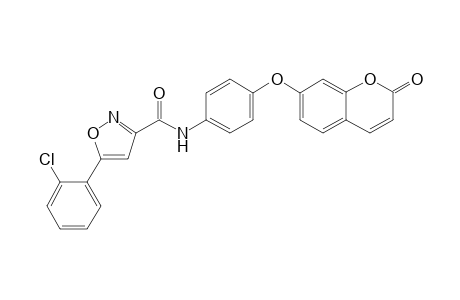 5-(2-Chlorophenyl)-N-{4-[(2-oxo-2H-1-benzopyran-7-yl)oxy]phenyl}-1,2-oxazole-3-carboxamide