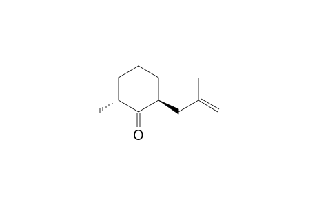 trans-2-Methyl-6-(2-methyl-2-propenyl)cyclohexanone