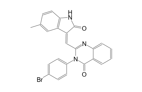 3-(4-bromophenyl)-2-[(Z)-(5-methyl-2-oxo-1,2-dihydro-3H-indol-3-ylidene)methyl]-4(3H)-quinazolinone