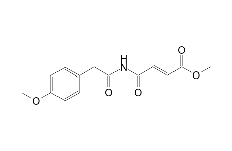 Methyl N-[(4'-methoxyphenyl)acetyl]fumarate-amide