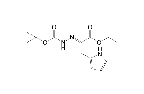 Ethyl Pyrrole-2-(2-t-Butoxycarbonylhydrazono)propionate