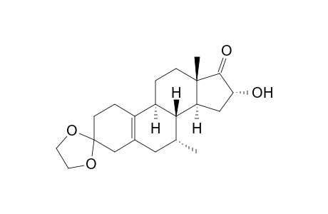 16.alpha.-Hydroxy-7.alpha.-methyl-3,3-(ethylenedioxy)-5(10)-estren-17-one