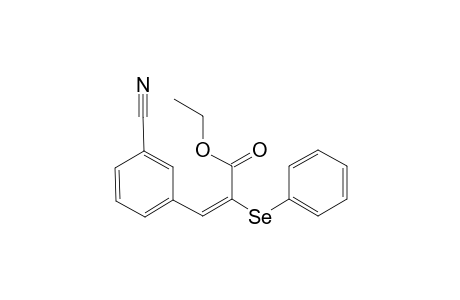 (E)-ETHYL-2-(PHENYLSELENO)-3-(CYANOPHENYL)-2-PROPENOATE