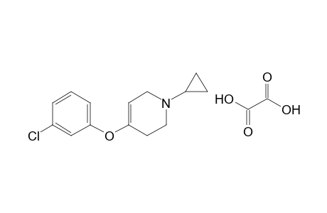 1-Cyclopropyl-4-(3'-chlorophenoxy)-1,2,3,6-tetrahydropyridine Oxalate
