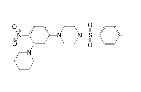 piperazine, 1-[(4-methylphenyl)sulfonyl]-4-[4-nitro-3-(1-piperidinyl)phenyl]-