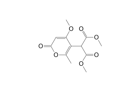 Propanedioic acid, (4-methoxy-6-methyl-2-oxo-2H-pyran-5-yl)-, dimethyl ester