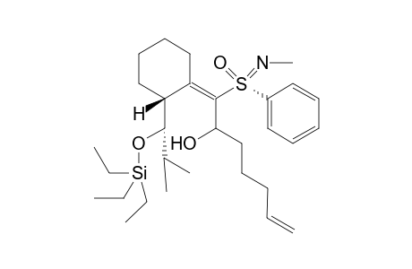 (2R,E)-1-(2-((S)-2-Methyl-1-(triethylsilyloxy)propyl)cyclohexylidene)-1-[(S)-N-methyl-Sphenyl-sulfonimidoyl)]-hept-6-en-2-ol