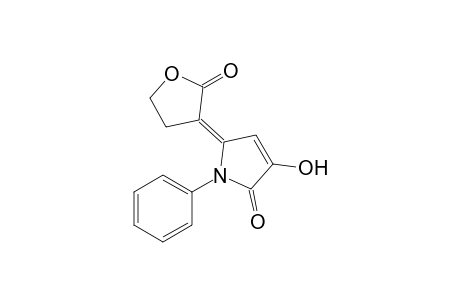 (E)-3-Hydroxy-5-(2-oxotetrahydrofuran-3-ylidene)-1-phenyl-2,5-dihydropyrrol-2-one