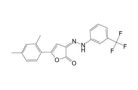 (3Z)-5-(2,4-dimethylphenyl)-3-[[3-(trifluoromethyl)phenyl]hydrazinylidene]-2-furanone