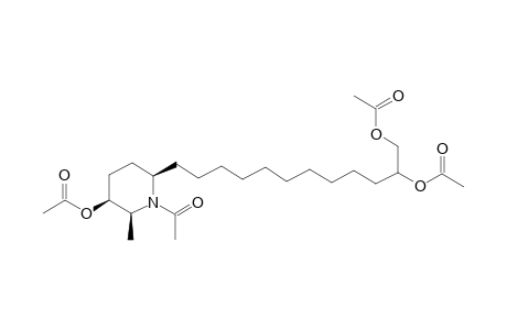 rel-12-((2R,5S,6S)-5-acetoxy-1-acetyl-6-methylpiperidin-2-yl)dodecane-1,2-diyl diacetate