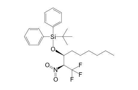 t-Butyldiphenyl[(S)-1-(S)-(2',2',2'-trifluoro-1'-nitroethyl)]heptyloxysilane