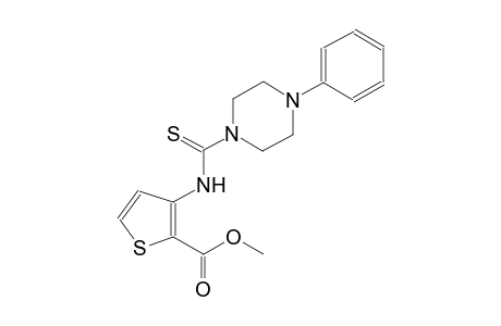 2-thiophenecarboxylic acid, 3-[[(4-phenyl-1-piperazinyl)carbonothioyl]amino]-, methyl ester