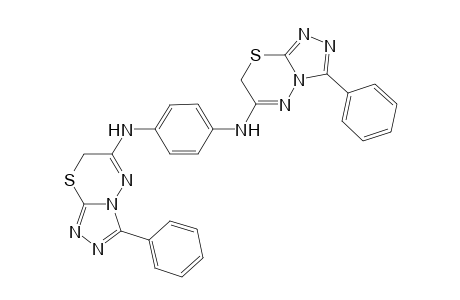 N1,N4-bis(3-phenyl-7H-[1,2,4]triazolo[3,4-b][1,3,4]thiadiazin-