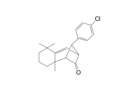 11(exo)-p-Chlorophenyl-1,7,7-trimethyl-tricyclo[4.4.0.1(2,4)]undec-5-en-3-one