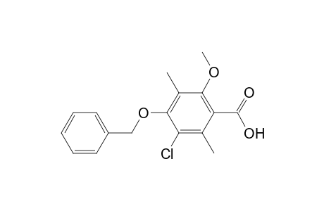 Benzoic acid, 3-chloro-6-methoxy-2,5-dimethyl-4-(phenylmethoxy)-