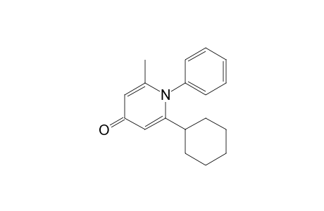 2-Cyclohexyl-1-phenyl-6-methylpyridin-4-one
