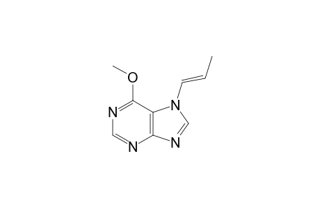 E-6-Methoxy-7-(prop-1-en-1-yl)-7H-purine