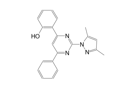 2-[2-(3,5-dimethyl-1H-pyrazol-1-yl)-6-phenyl-4-pyrimidinyl]phenol