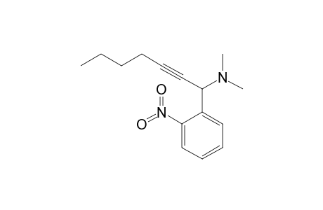 N,N-dimethyl-1-(2-nitrophenyl)-2-heptyn-1-amine