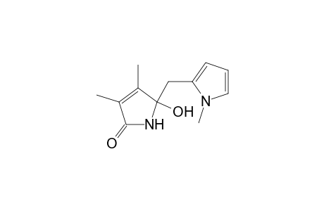 2H-Pyrrol-2-one, 1,5-dihydro-5-hydroxy-3,4-dimethyl-5-[(1-methyl-1H-pyrrol-2-yl)methyl]-