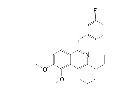 1-(3-Fluorobenzyl)-5,6-dimethoxy-3,4-di-n-propylisoquinoline