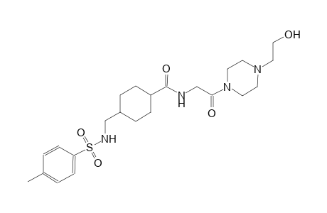 cyclohexanecarboxamide, N-[2-[4-(2-hydroxyethyl)-1-piperazinyl]-2-oxoethyl]-4-[[[(4-methylphenyl)sulfonyl]amino]methyl]-