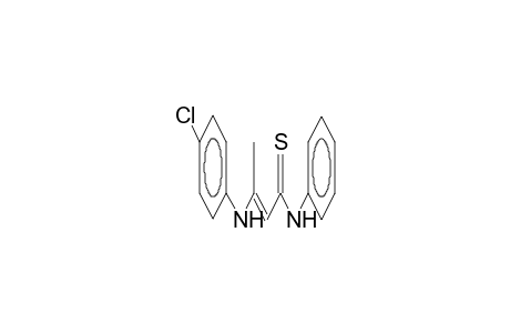 N-phenyl-3-(4-chloroanilino)-2E-thiobutenamide