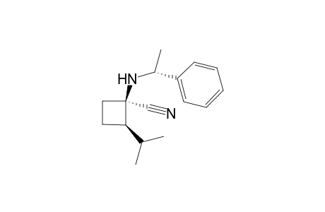 (1R,2R)-1-[[(1R)-1-phenylethyl]amino]-2-propan-2-yl-1-cyclobutanecarbonitrile