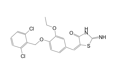 (5E)-5-{4-[(2,6-dichlorobenzyl)oxy]-3-ethoxybenzylidene}-2-imino-1,3-thiazolidin-4-one