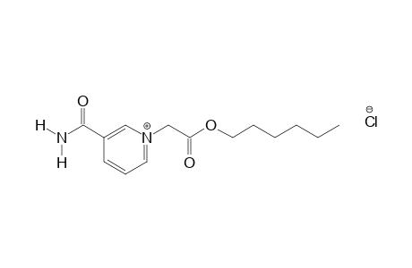 3-carbamoyl-1-(carboxymethyl)pyridinium chloride, hexyl ester