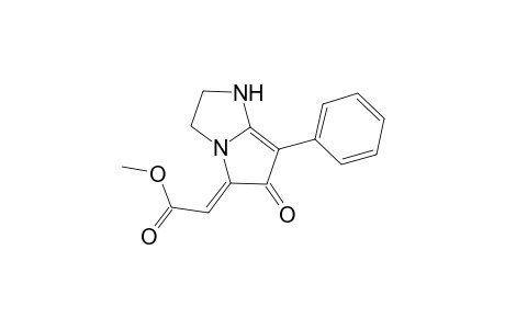 (2Z)-2-(6-keto-7-phenyl-2,3-dihydro-1H-pyrrol[1,2-a]imidazol-5-ylidene)acetic acid methyl ester