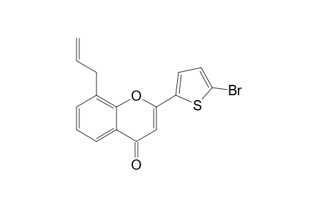 2-(5-bromanylthiophen-2-yl)-8-prop-2-enyl-chromen-4-one